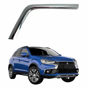Moldura Parachoque Dianteiro Mitsubishi Asx 2017 Até 2022 Inferior Cromado Lado Direito Passageiro