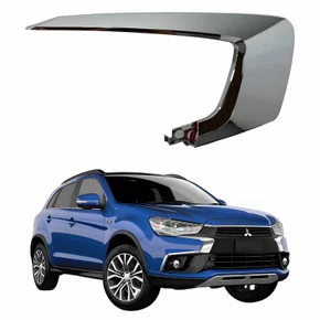 Moldura Parachoque Dianteiro Mitsubishi Asx 2017 Até 2022 Superior Cromado Lado Direito Passageiro