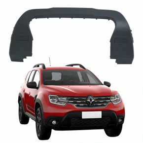 Moldura Parachoque Dianteiro Renault Duster 2020 Até 2025 Cinza Inferior Central