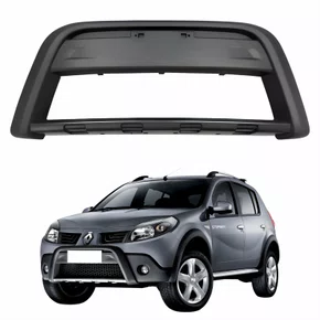 Moldura Parachoque Dianteiro Renault Sandero Stepway 2008 2009 2010 2011 Inferior Central