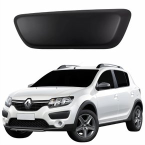 Moldura Parachoque Dianteiro Renault Sandero Stepway 2015 2016 2017 2018 2019 Gomo Lado Esquerdo Motorista