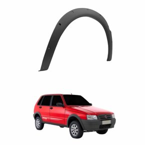 Moldura Para Lama Fiat Uno Way 2005 até 2012 Cinza Lado Direito Passageiro