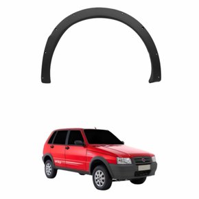Moldura Para Lama Fiat Uno Way 2005 até 2012 Preto Lado Direito Passageiro