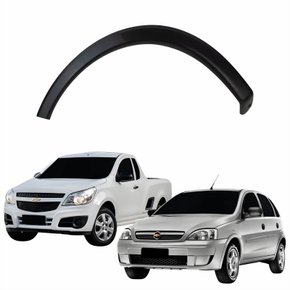 Moldura Dianteira Paralama Gm Corsa Montana 2003 Até 2010 Lado Esquerdo Motorista