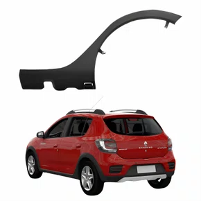 Moldura Paralama Traseira Renault Sandero Stepway 2015 2016 2017 2018 2019 Lado Esquerdo Motorista