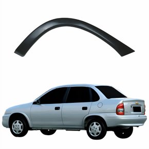 Moldura Para-lama Traseiro Gm Corsa Sedan 1996 Até 2010 Lado Esquerdo Motorista