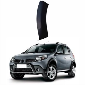 Moldura Parachoque Dianteiro Renault Sandero Stepway 2008 Até 2011 Lado Esquerdo Motorista