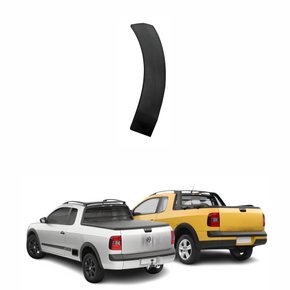 Moldura Para-choque Traseiro Vw Saveiro G5 G6 2009 Até 2016 Texturizado Lado Esquerdo Motorista