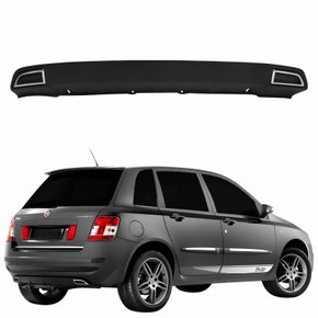 Moldura Traseira Central Fiat Stilo 2008 Até 2012 Com Frisos Cromado