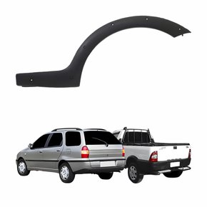 Moldura Traseira Paralama Fiat Strada Adventure Palio Week Adventure 1996 Até 2000 Lado Esquerdo Motorista