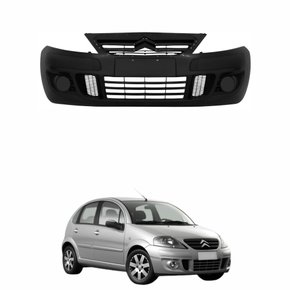 Parachoque Dianteiro Citroen C3 2008 2009 2010 2011 2012 Liso sem Furo