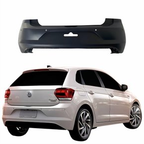 Parachoque Traseiro Vw Polo 2017 Até 2022 Com Furo Sensor