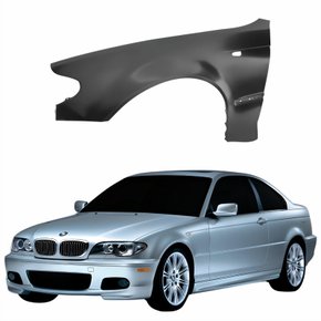 Paralama Dianteiro Bmw Série 3 2002 2003 2004 2005 Lado Esquerdo Motorista