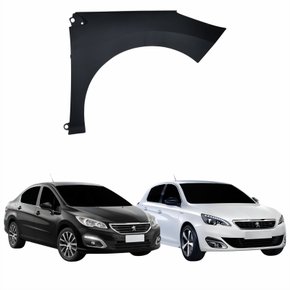 Paralama Dianteiro Peugeot 308 408 2012 Até 2018 Lado Direito Passageiro