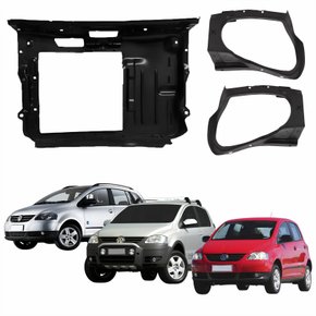 Kit Painel Dianteiro Com Alojamento Vw Fox Crossfox Spacefox 2003 Até 2010 Sem Ar