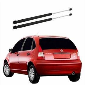 Par Amortecedor Tampa Traseira Citroen C3 2003 Até 2012