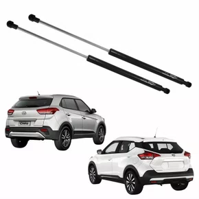 Par Amortecedor Tampa Traseira Hyundai Creta Nissan Kicks 2017 Até 2025