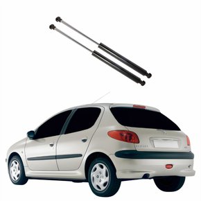 Par Amortecedor Tampa Traseira Peugeot 206 1998 Até 2009
