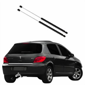 Par Amortecedor Tampa Traseira Peugeot 307 2002 Até 2012