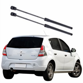 Par Amortecedor Tampa Traseira Renault Sandero 2008 Até 2014