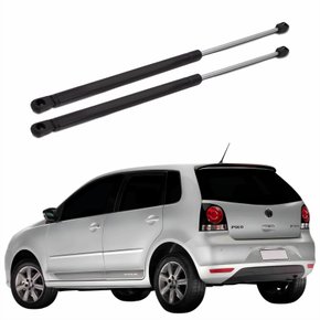 Par Amortecedor Tampa Traseira Vw Polo Hatch 2003 Até 2012