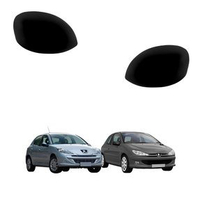 Par Capa de Retrovisor Peugeot 206 2000 Até 2008 Peugeot 207 2009 Até 2015 Liso
