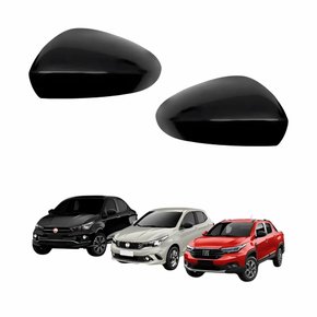 Par Capa Retrovisor Fiat Argo Cronos 2017 Até 2023 Strada 2020 Até 2023