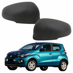 Par Capa Retrovisor Fiat Mobi 2014 Até 2022 Com Furo Liso