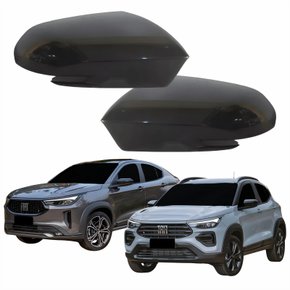 Par Capa Retrovisor Fiat Pulse Fastback 2021 2022 2023 2024 Com Furo Liso