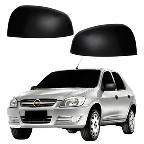 Par Capa Retrovisor Gm Prisma 2002 Até 2012 Texturizado