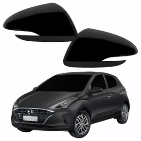Par Capa Retrovisor Hyundai Hb20 2020 2021 2022 Liso Com Furo Liso