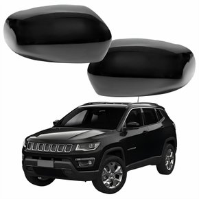 Par Capa Retrovisor Jeep Compass 2016 Até 2023 Liso
