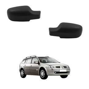 Par Capa Retrovisor Renault Megane 2006 Até 2012 Texturizado