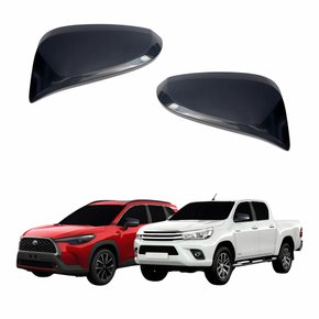 Par Capa Retrovisor Toyota Hilux Srv 2016 Até 2023 Corolla Cross 2020 Até 2023