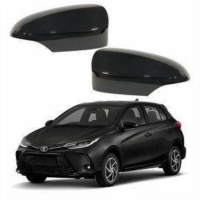 Par Capa Retrovisor Toyota Yaris 2018 Até 2024 Com Furo Liso