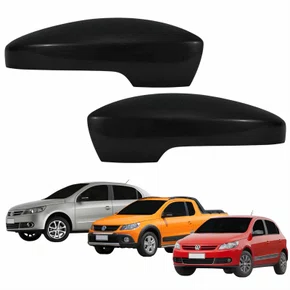 Par Capa Retrovisor Vw Gol Saveiro Voyage G5 2008 2009 2010 2011 2012 Texturizado Com Furo