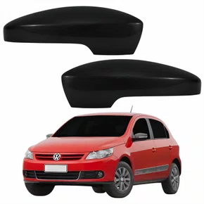 Par Capa Retrovisor Vw Gol G5 2008 2009 2010 2011 2012 Liso Com Furo