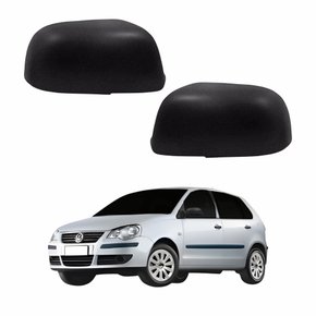 Par Capa Retrovisor Vw Polo 2002 2003 2004 2005 2006 Texturizado
