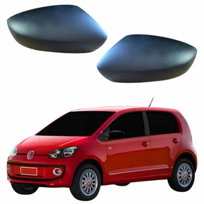 Par Capa Retrovisor Vw Up 2013 2014 METAGAL Sem Furo Texturizado