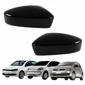 Par de Capa de Retrovisor Vw Gol G6 2012 até 2016 Vw Fox 2011 até 2016 Vw Up 2014 até 2017 Black Piano