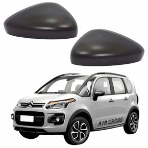 Par de Capa Retrovisor Citroen Aircross 2011 Até 2018 Texturizado