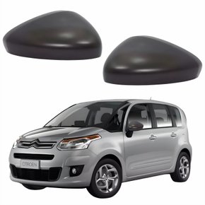 Par de Capa Retrovisor Citroen C3 Picasso 2011 Até 2015 Texturizado