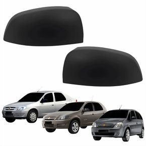 Par de Capa Retrovisor Gm Celta 2007 Até 2015 Meriva Prisma 2007 Até 2012 Texturizado
