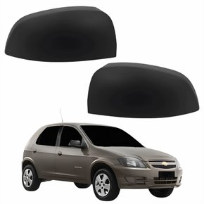 Par de Capa Retrovisor Gm Celta 2007 Até 2015 Texturizado