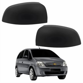 Par de Capa Retrovisor Gm Meriva 2007 Até 2012 Texturizado
