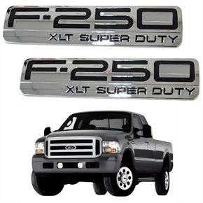 Par de Emblema Lateral Ford f-250 - Escrito F-250 XLR SUPER DUTY