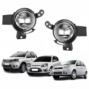 Par de Farol Auxiliar De Milha Ford Fiesta Ka Ecosport 2008 Até 2012
