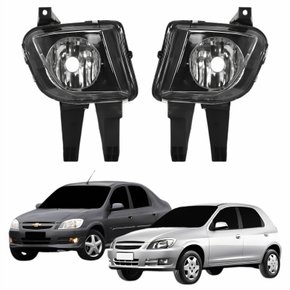 Par de Farol Auxiliar De Milha Gm Celta 2007 Até 2015 Prisma 2007 Até 2012