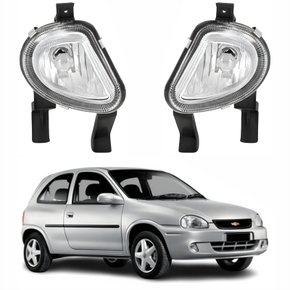 Par de Farol Auxiliar De Milha Gm Corsa 2000 Até 2002