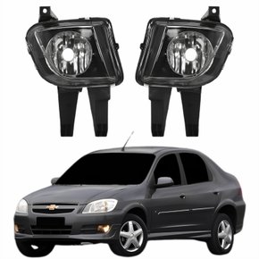 Par de Farol Auxiliar De Milha Gm Prisma 2007 Até 2012